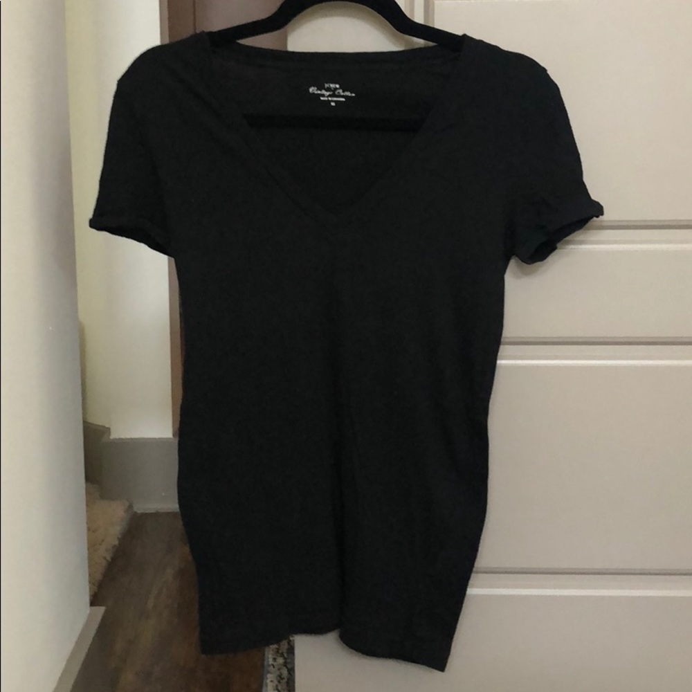 Black V Neck T-shirt